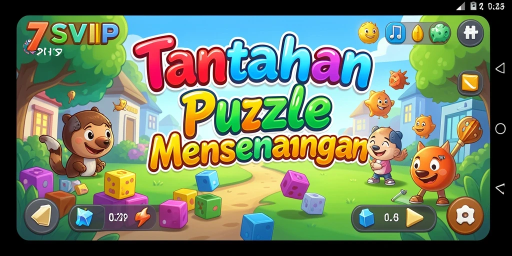 Screenshot dari gameplay 7SVIP yang menampilkan tantangan Puzzle.