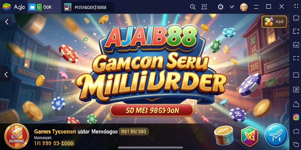Screenshot gameplay AJAIB88 menampilkan strategi bisnis yang mendebarkan.
