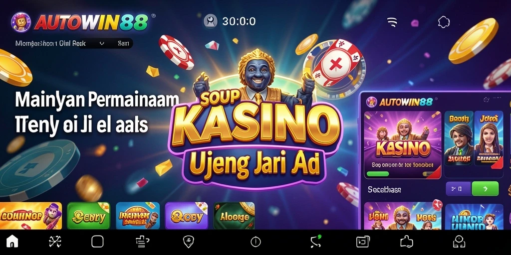 Tangkapan layar utama AUTOWIN88 menampilkan gameplay Kasino yang mendebarkan.