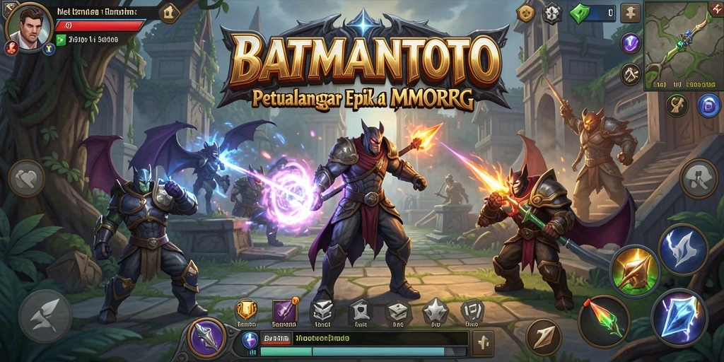 Gameplay epik dari BATMANTOTO dalam dunia fantasi MMORPG.