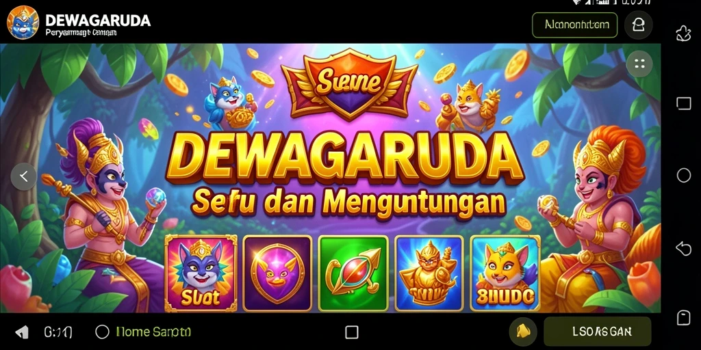 Tampilan gameplay DEWAGARUDA yang menarik dan seru.