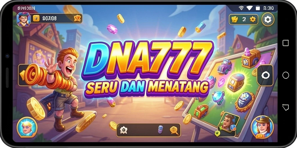 Gameplay seru dan menantang dari DNA777 di level arcade.