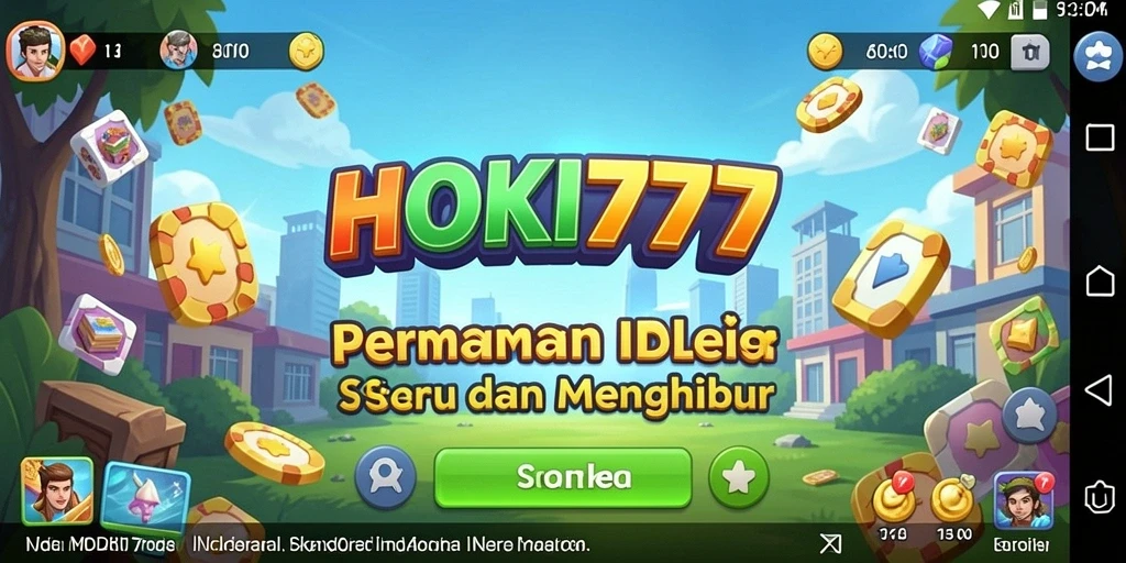 Tampilan gameplay HOKI777 yang menampilkan kemajuan permainan Idle yang menarik.