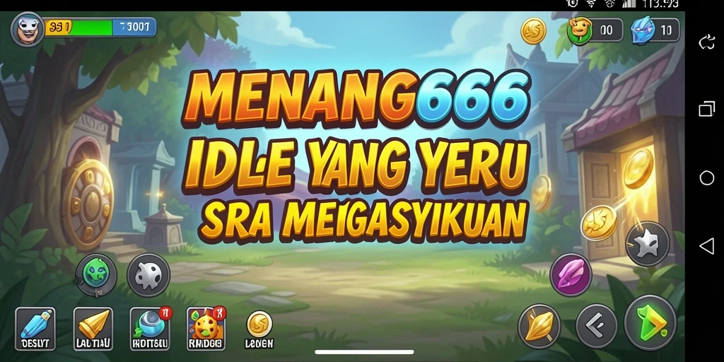 Screesnhot gameplay MENANG666 dengan elemen Idle yang menarik.