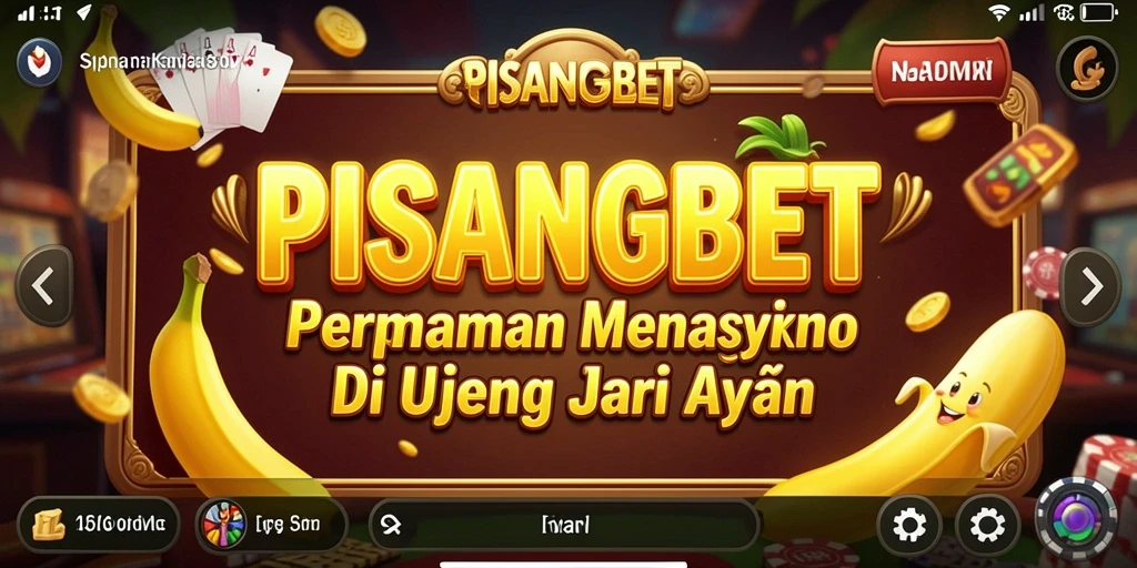 Tangkapan layar utama PISANGBET menampilkan gameplay kasino yang mendebarkan.