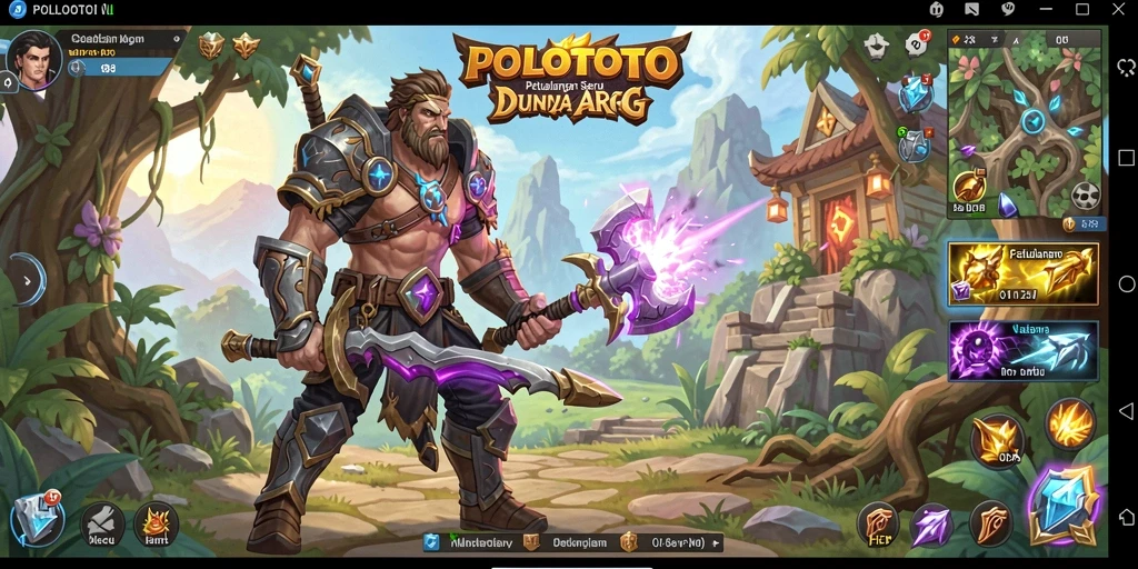 Tangkapan layar dari gameplay seru POLOTOTO di dunia ARPG.
