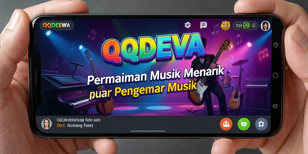Tampilan gameplay menarik dengan berbagai tantangan musik.