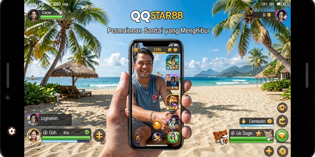 Screenshot gameplay <strong>QQSTAR88</strong> menunjukkan keseruan dalam bermain minigame Santai.
