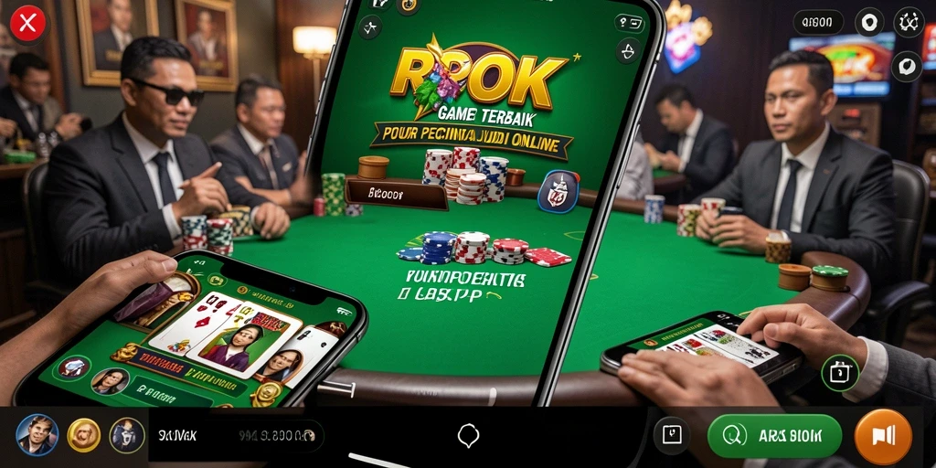 Tampilan gameplay Poker yang seru dan menegangkan di RPOK.