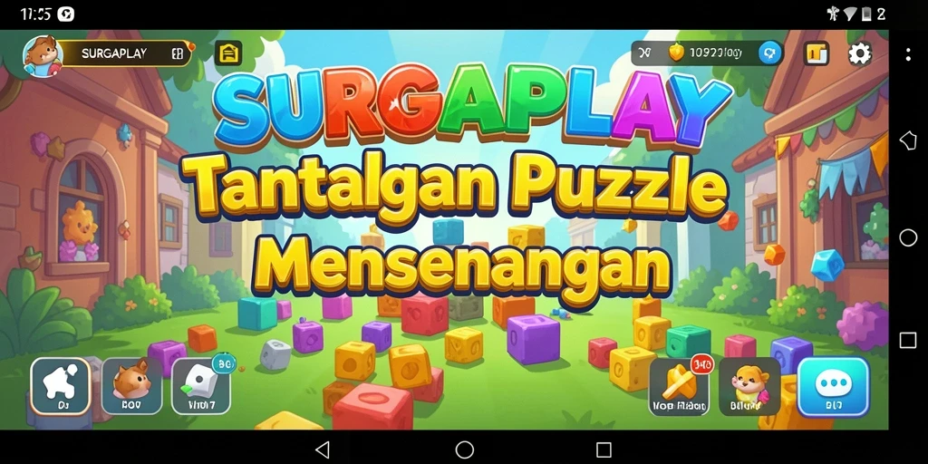 Screenshot gameplay SURGAPLAY menampilkan tantangan puzzle yang seru.